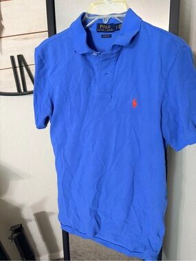 Ralph Lauren Royal Blue Polo with Orange Pony